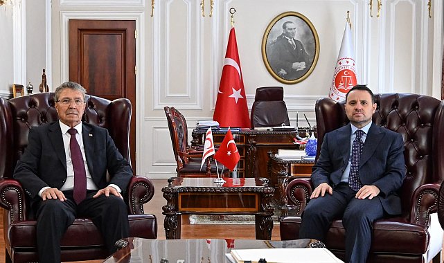 Bakanlar Gürlek ve Güler, KKTC Başbakanı Üstel ile bir araya geldi