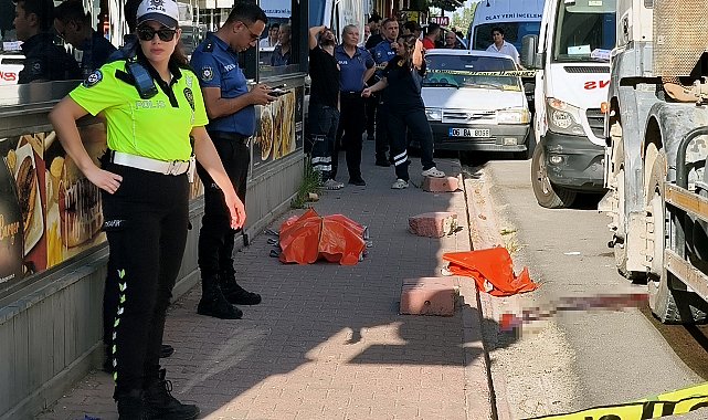 Beton mikserinin altında kalan yaya hayatını kaybetti