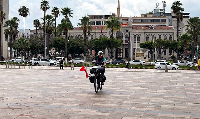 Bisikletiyle Türkiye turuna çıktı, 75'inci şehir Hatay'a ulaştı