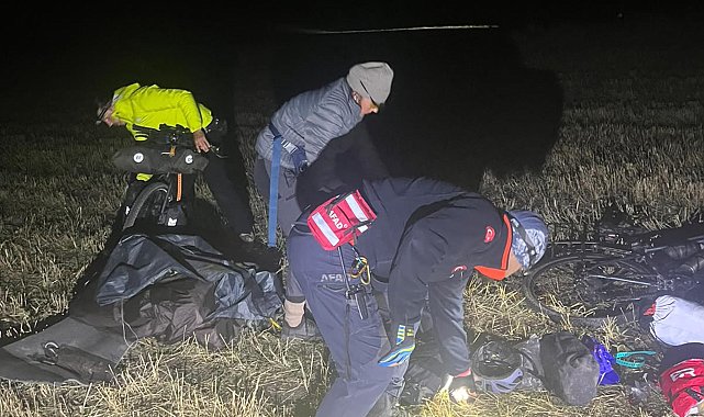 Bisikletleriyle gezerken yolunu kaybeden 2 turisti jandarma ve AFAD buldu