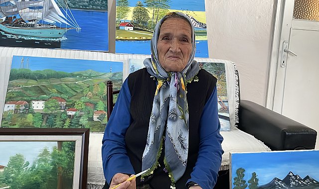 Bob Ross'tan ilham alıp resme başladı: 81 yaşında ikinci sergisi için gün sayıyor