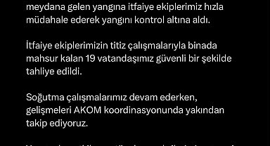 Bursa'da apartman dairesinde çıkan yangın söndürüldü: 19 kişi hastaneye kaldırıldı