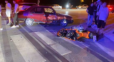 Bursa'da otomobil ile motosiklet çarpıştı: 2 yaralı