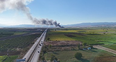 Bursa'da soğuk hava deposunda yangın