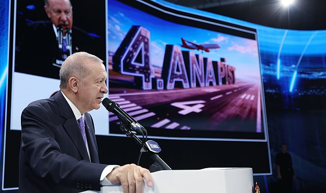 Cumhurbaşkanı Erdoğan: 2030'da İstanbul Havalimanı bağlantılı faaliyetlerde 472 bin kişilik istihdama ulaşmayı öngörüyoruz la geniş haber