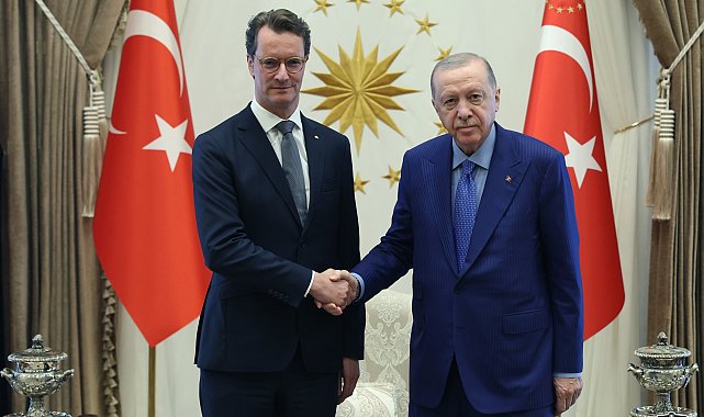 Cumhurbaşkanı Erdoğan, Almanya'nın Kuzey Ren-Vestfalya Eyaleti Başbakanı Wüst'ü kabul etti