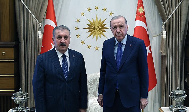 Cumhurbaşkanı Erdoğan, BBP Genel Başkanı Destici'yi kabul etti