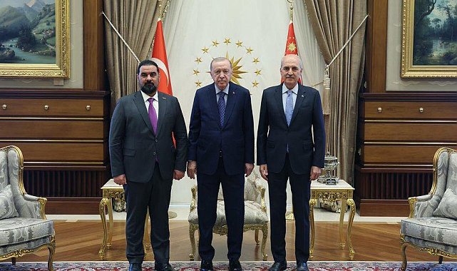 Cumhurbaşkanı Erdoğan, Irak Meclis Başkanı Halbusi'yi kabul etti