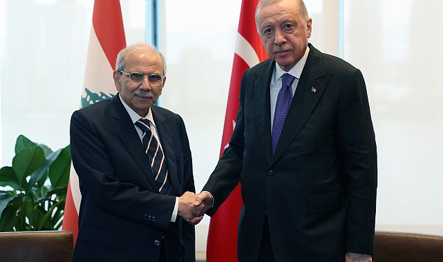 Cumhurbaşkanı Erdoğan, Lübnan Başbakanı Nevaf Selam ile görüştü