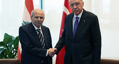 Cumhurbaşkanı Erdoğan, Lübnan Başbakanı Nevaf Selam ile görüştü