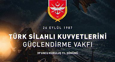 Cumhurbaşkanı Erdoğan, Türk Silahlı Kuvvetlerini Güçlendirme Vakfı'nın kuruluş yıl dönümünü kutladı
