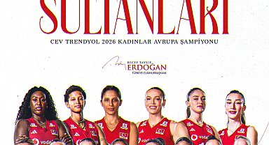 Cumhurbaşkanı Erdoğan'dan Avrupa Şampiyonu olan filenin sultanlarına tebrik