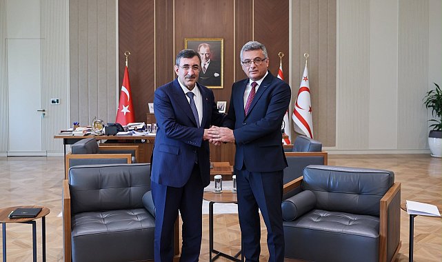 Cumhurbaşkanı Yardımcısı Yılmaz, KKTC Cumhurbaşkanı Erhürman ile görüştü