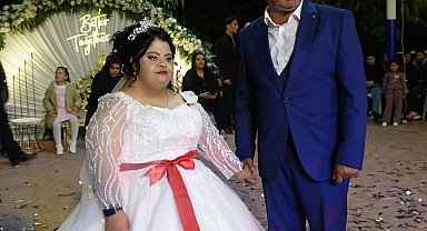 Down sendromlu Elif'in düğün hayali gerçek oldu