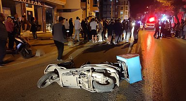Edirne'de motosiklet yayaya çarptı; 1'i ağır, 2 yaralı