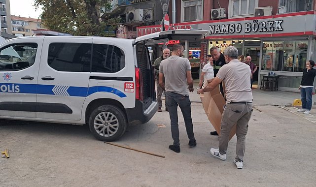 Ekip aracına giren yavru kediyi itfaiye kurtardı