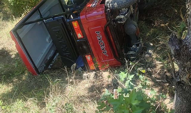 Elektrikli araç devrildi, sürücü öldü