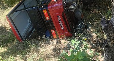 Elektrikli araç devrildi, sürücü öldü