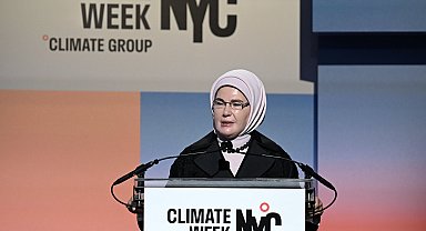 Emine Erdoğan, New York İklim Haftası açılışında konuştu