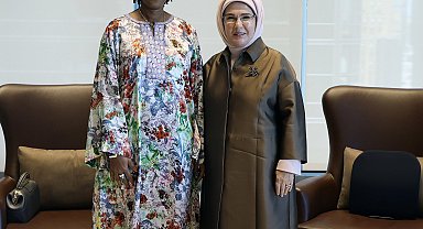 Emine Erdoğan, Sierra Leone Devlet Başkanı'nın eşi Fatima Maada Bio ile görüştü