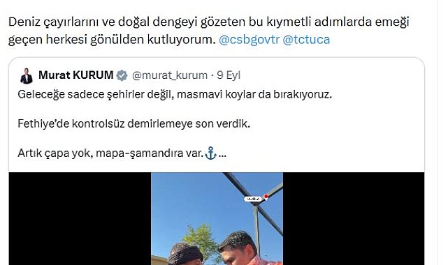 Emine Erdoğan'dan 'Mapa-Şamandıra Sistemi' paylaşımı