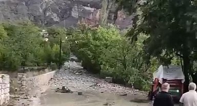 Erzurum'da sel hasara yol açtı