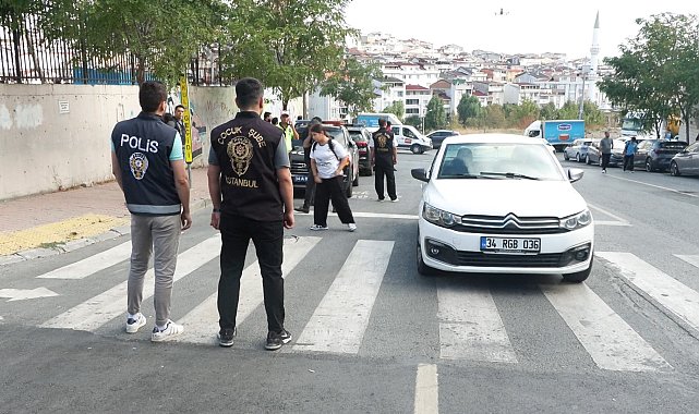 Esenyurt'ta okul önlerinde dron destekli denetim