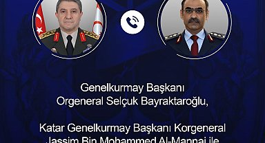 Genelkurmay Başkanı Orgeneral Bayraktaroğlu, Katarlı mevkidaşı ile görüştü