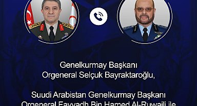 Genelkurmay Başkanı Orgeneral Bayraktaroğlu, Suudi mevkidaşı Al-Ruwaili ile görüştü