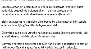Gürcistan'la yapılan ortak operasyonda kırmızı bültenle aranan 22 kişi yakalandı