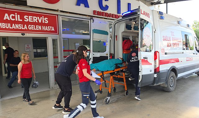 Hafif ticari araç ile çarpışan motosikletin sürücüsü ağır yaralandı