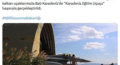 Hava Kuvvetleri'nden Batı Karadeniz'de eğitim uçuşu