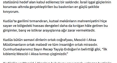 İletişim Başkanı Duran: İsrail işgal güçlerinin koruması altında gerçekleştirilen bu baskınları kınıyorum