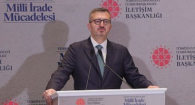 İletişim Başkanı Duran: Türkiye darbelere ve darbecilere milli iradenin vesayet altına alınmasına asla izin vermeyecektir