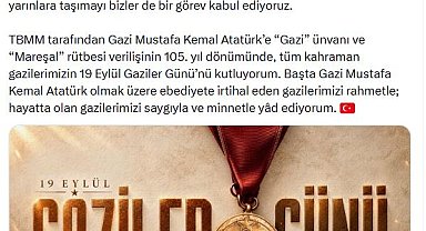 İletişim Başkanı Duran'dan, 'Gaziler Günü' mesajı