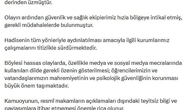 İletişim Başkanı Duran'dan Manisa'daki olaya ilişkin açıklama