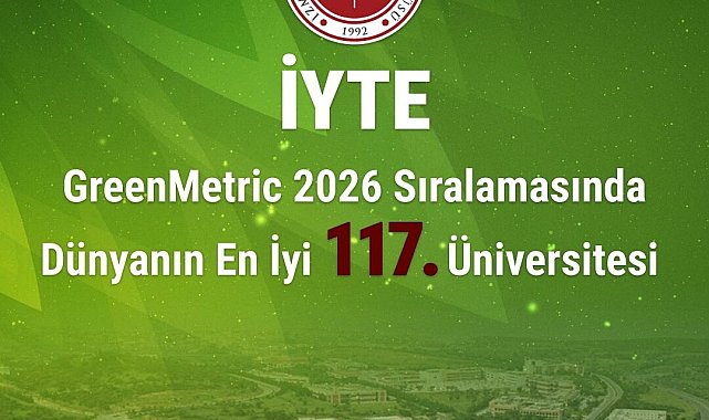 İYTE, GreenMetric Dünya Üniversiteleri Sıralaması'nda 117'nci oldu