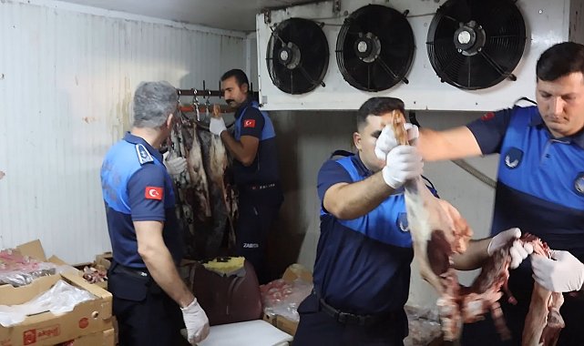 Kasapta 315 kilo bozuk et ele geçirildi