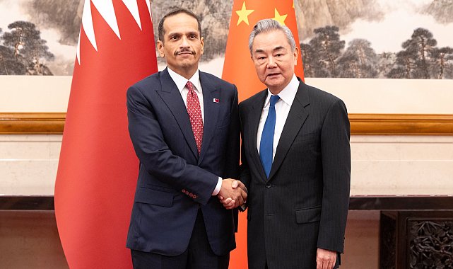 Katar Başbakanı Al Sani, Çinli mevkidaşı Wang ile görüştü