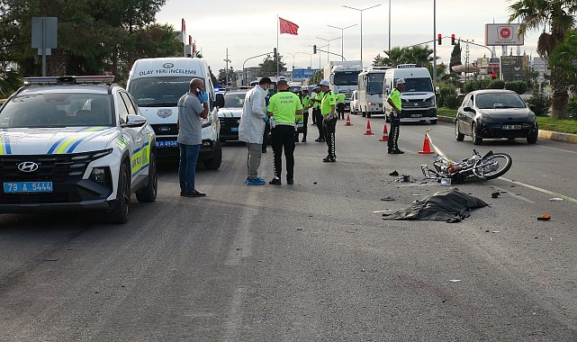 Kilis'te beton mikseri ile motosiklet çarpıştı: 1 ölü, 1 yaralı