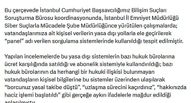 Kişisel verileri yasa dışı kullanan 31 avukata gözaltı kararı