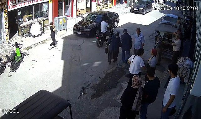 Konya'da iş yerinde patlama anı kamerada