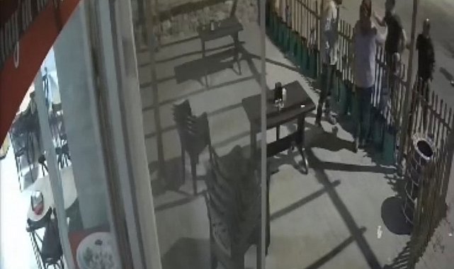 Lokanta işleten çiftin darbedildiği anlar kamerada