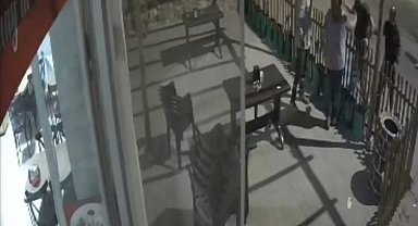 Lokanta işleten çiftin darbedildiği anlar kamerada
