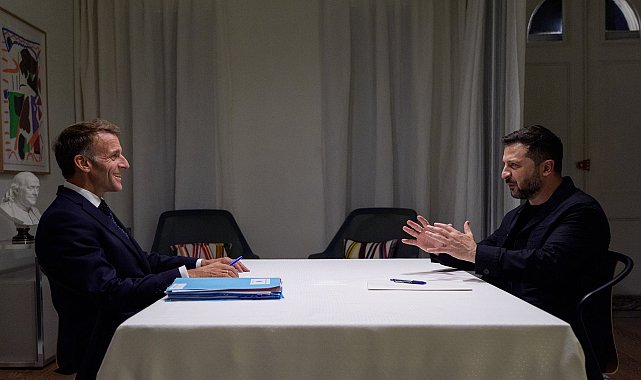 Macron: Ukrayna'ya hava savunma sistemleri sağlayacağız