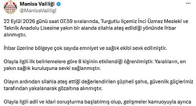 Manisa'da okulun önünde ateş açıldı; 8 yaralı