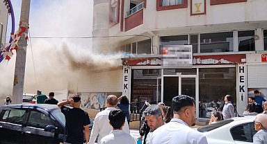 Mardin'de diş kliniğinde yangın
