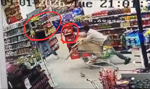Markette silahlı kavga; 1 yaralı