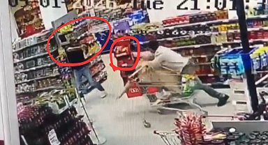 Markette silahlı kavga; 1 yaralı
