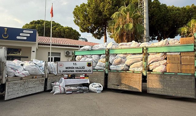 Mersin'de 50 milyon TL'lik kaçak giyim operasyonu